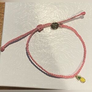 Pink pineapple Pura Vida bracelet